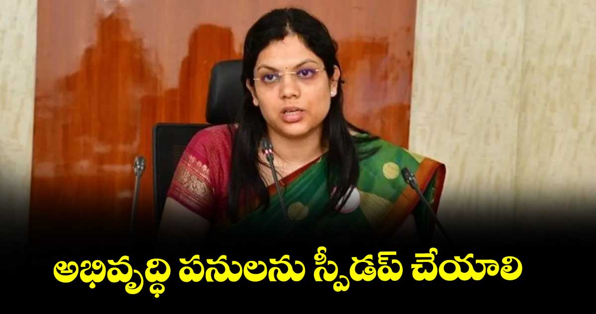 అభివృద్ధి పనులను స్పీడప్ చేయాలి : కలెక్టర్ పమేలా సత్పతి
