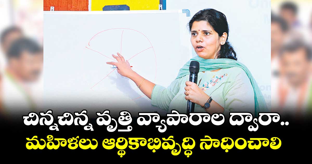 చిన్నచిన్న వృత్తి వ్యాపారాల ద్వారా..మహిళలు ఆర్థికాభివృద్ధి సాధించాలి : కలెక్టర్ ఇలా త్రిపాఠి