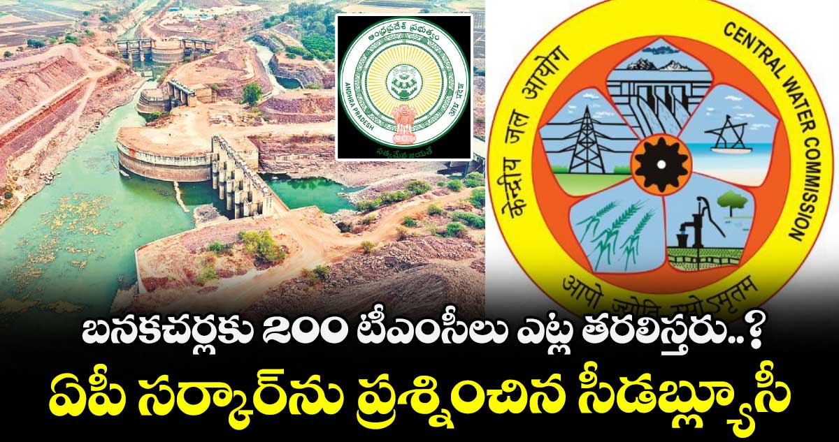 బనకచర్లకు 200 టీఎంసీలు ఎట్ల తరలిస్తరు..? ఏపీ సర్కార్ను ప్రశ్నించిన సీడబ్ల్యూసీ