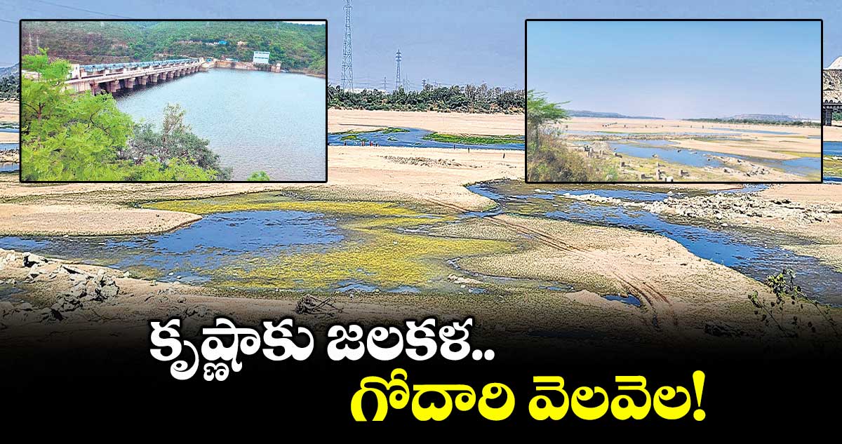 కృష్ణాకు జలకళ.. గోదారి వెలవెల!