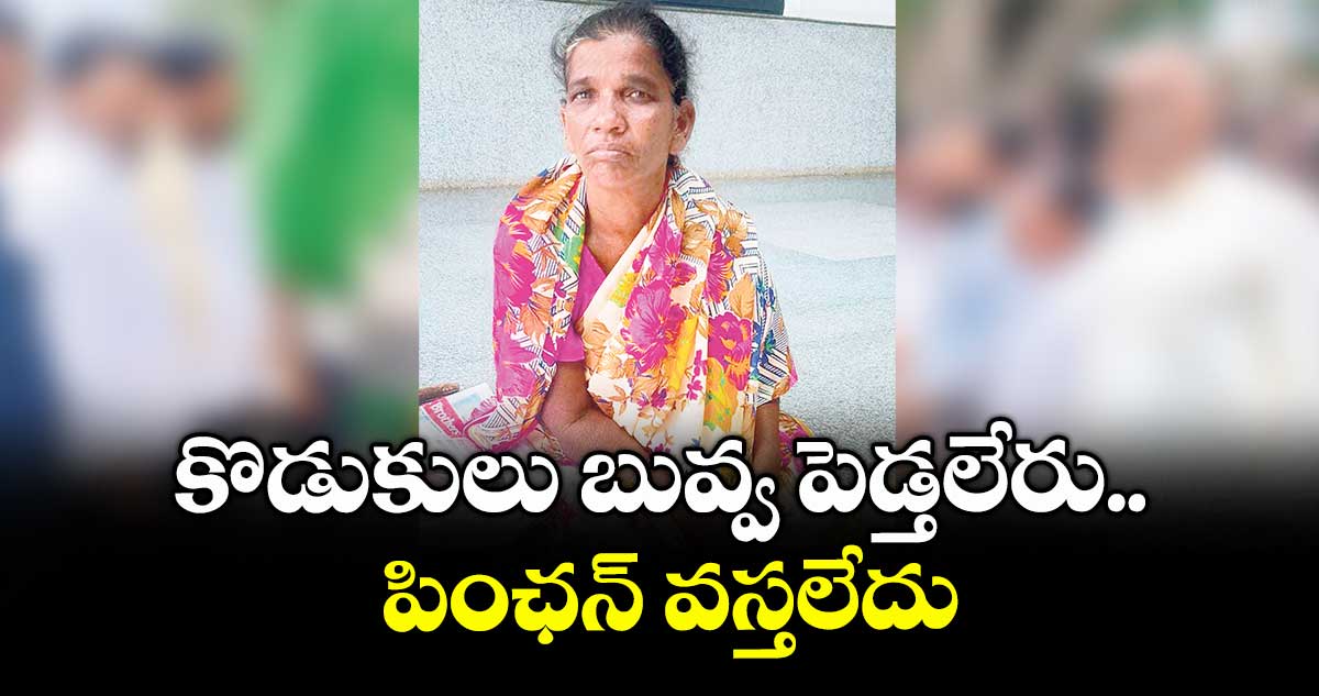 కొడుకులు బువ్వ పెడ్తలేరు.. పింఛన్ వస్తలేదు
