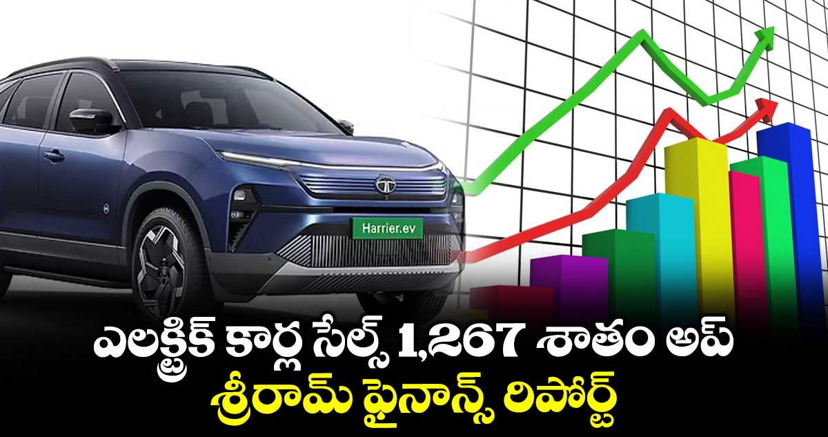 ఎలక్ట్రిక్ కార్ల సేల్స్ 1,267 శాతం అప్ .. శ్రీరామ్ ఫైనాన్స్ రిపోర్ట్