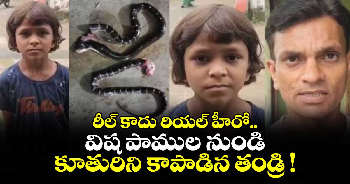 రీల్ కాదు రియల్ హీరో.. నిద్రలో కూతురి మెడ చుట్టూ పాములు: తెలివిగా కాపాడిన తండ్రి !