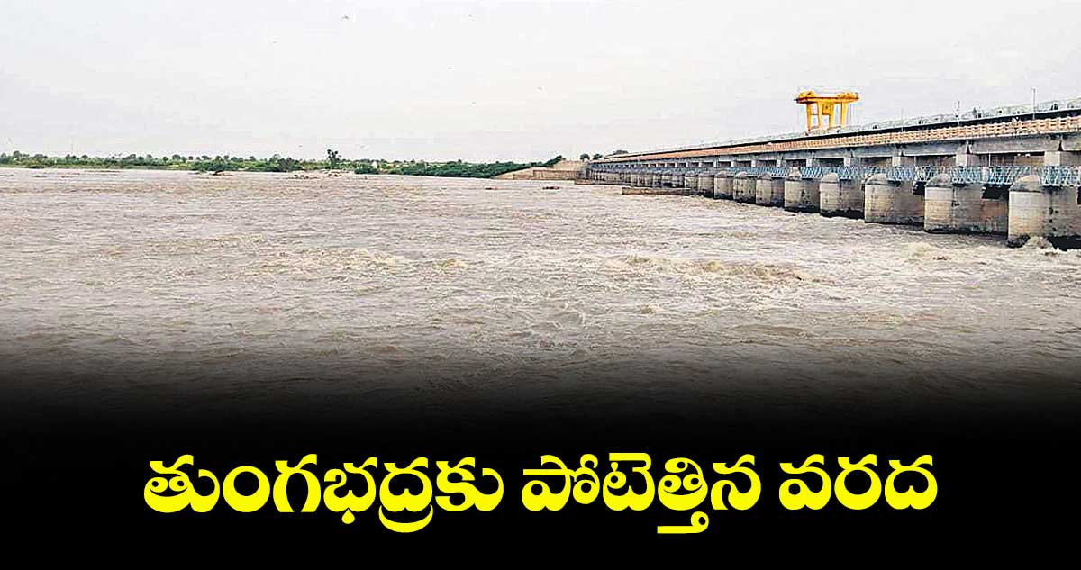 తుంగభద్రకు పోటెత్తిన వరద