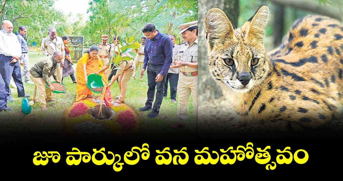 జూ పార్కులో వన మహోత్సవం
