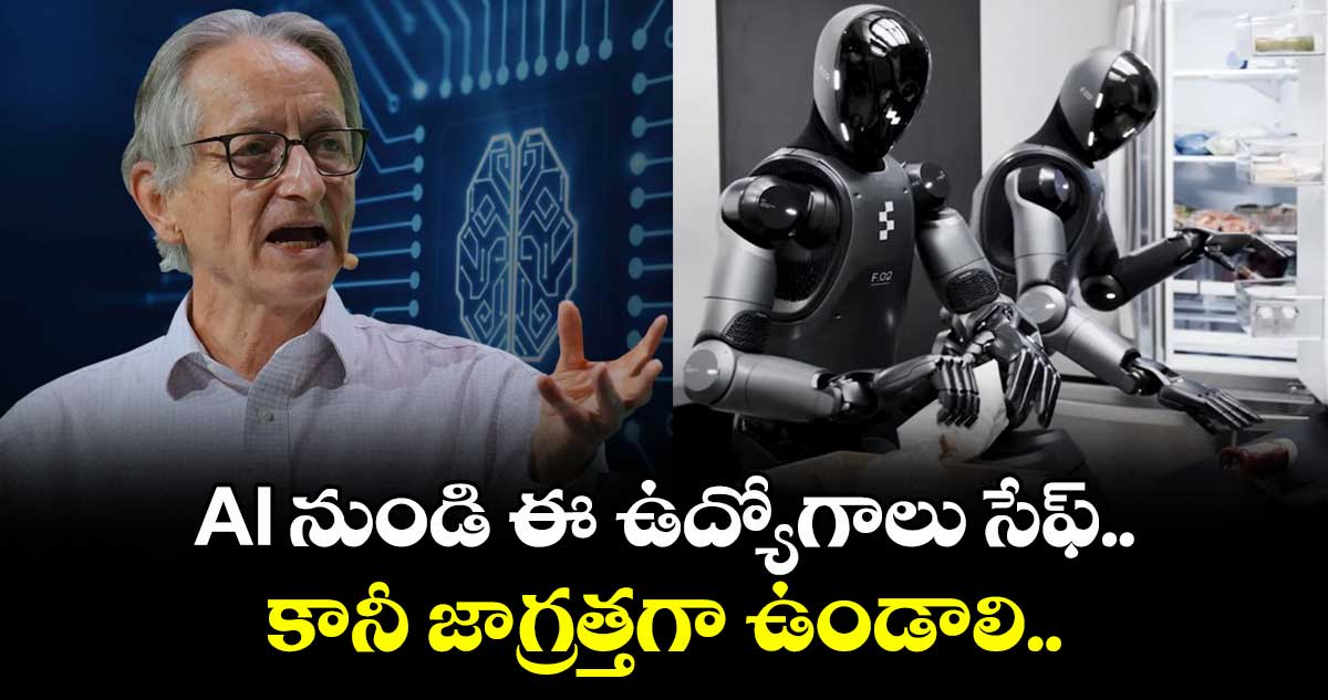 AI నుండి ఈ ఉద్యోగాలు సేఫ్.. కానీ జాగ్రత్తగా ఉండాలి: జెఫ్రీ హింటన్
