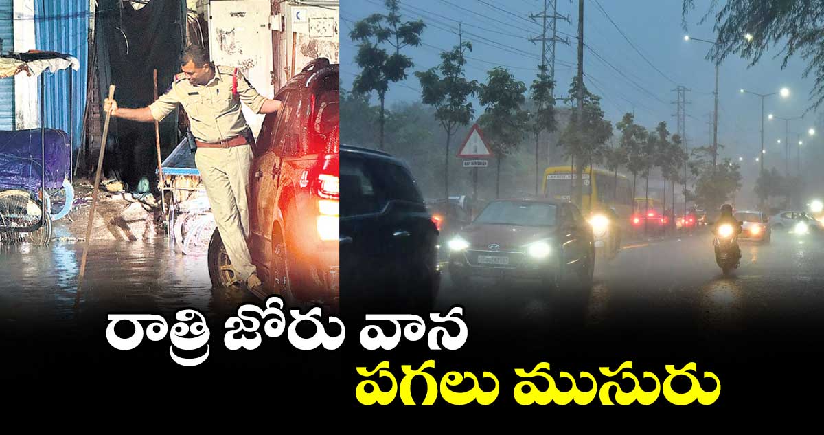 రాత్రి జోరు వాన.. పగలు ముసురు  