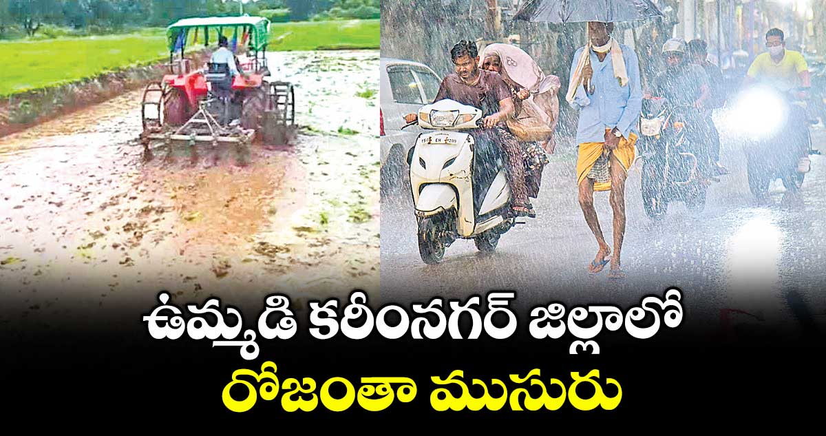 ఉమ్మడి కరీంనగర్ జిల్లాలో రోజంతా ముసురు