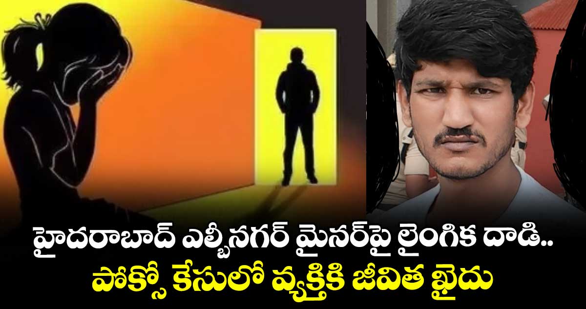 హైదరాబాద్ ఎల్బీనగర్ మైనర్⁭పై లైంగిక దాడి.. పోక్సో కేసులో వ్యక్తికి జీవిత ఖైదు..