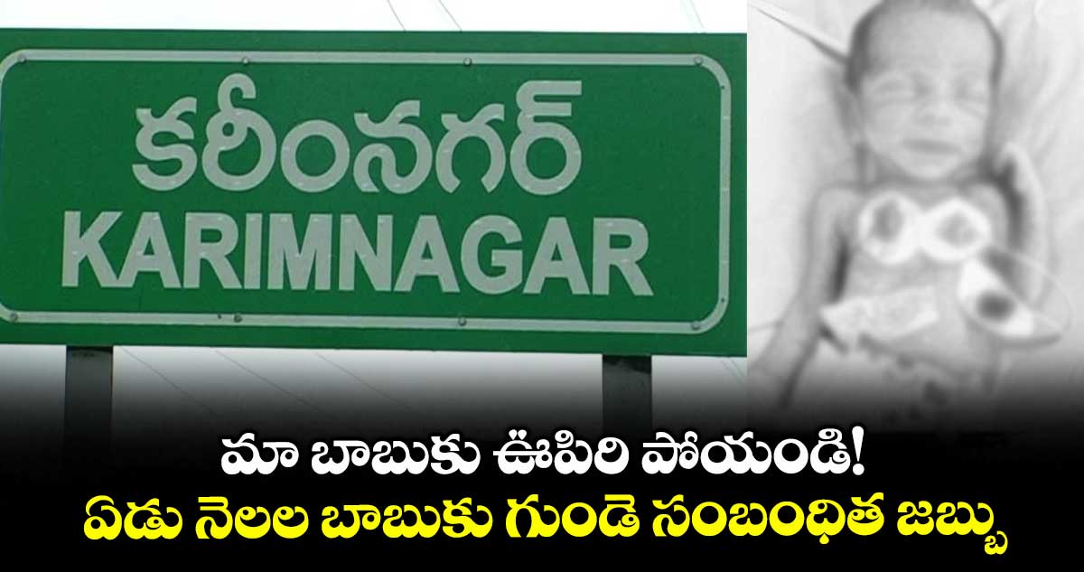 మా బాబుకు ఊపిరి పోయండి!..ఏడు నెలల బాబుకు గుండె సంబంధిత జబ్బు 
