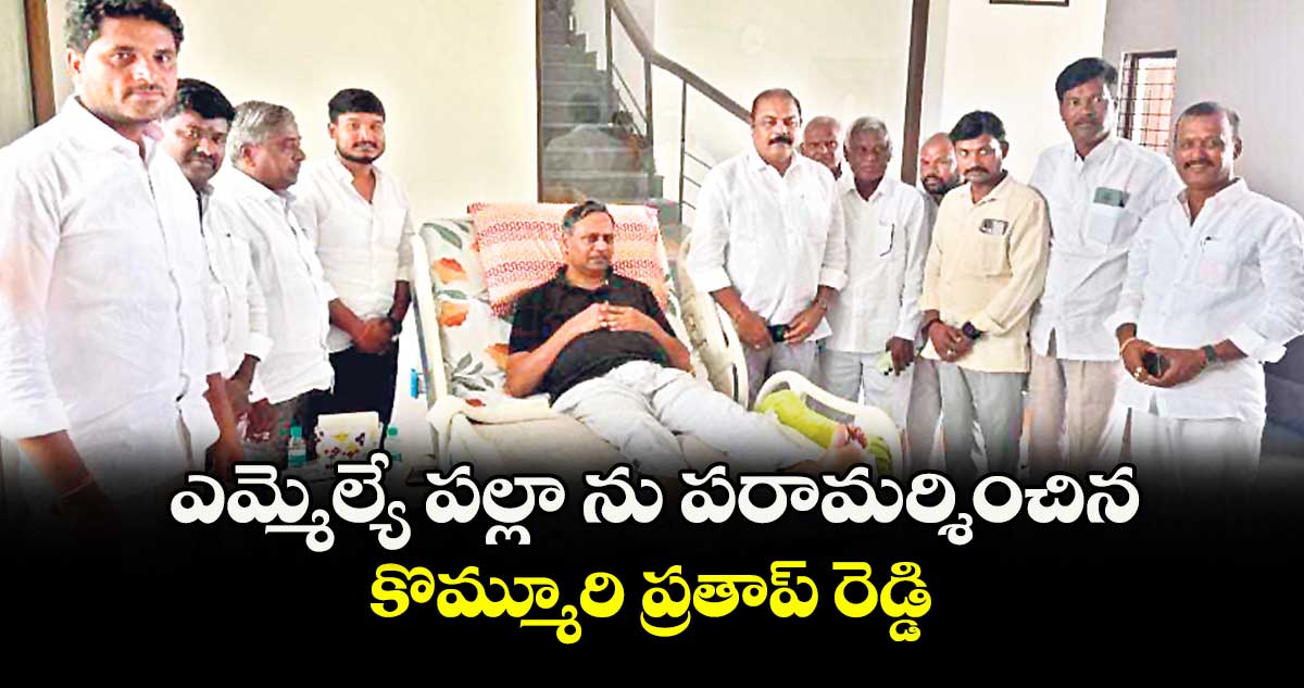 ఎమ్మెల్యే పల్లా ను పరామర్శించిన కొమ్మూరి ప్రతాప్ రెడ్డి