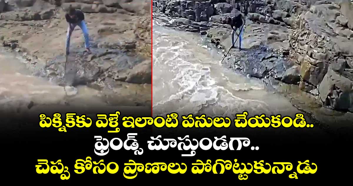 పిక్నిక్కు వెళ్తే ఇలాంటి పనులు చేయకండి.. ఫ్రెండ్స్ చూస్తుండగా.. చెప్పు కోసం ప్రాణాలు పోగొట్టుకున్నాడు