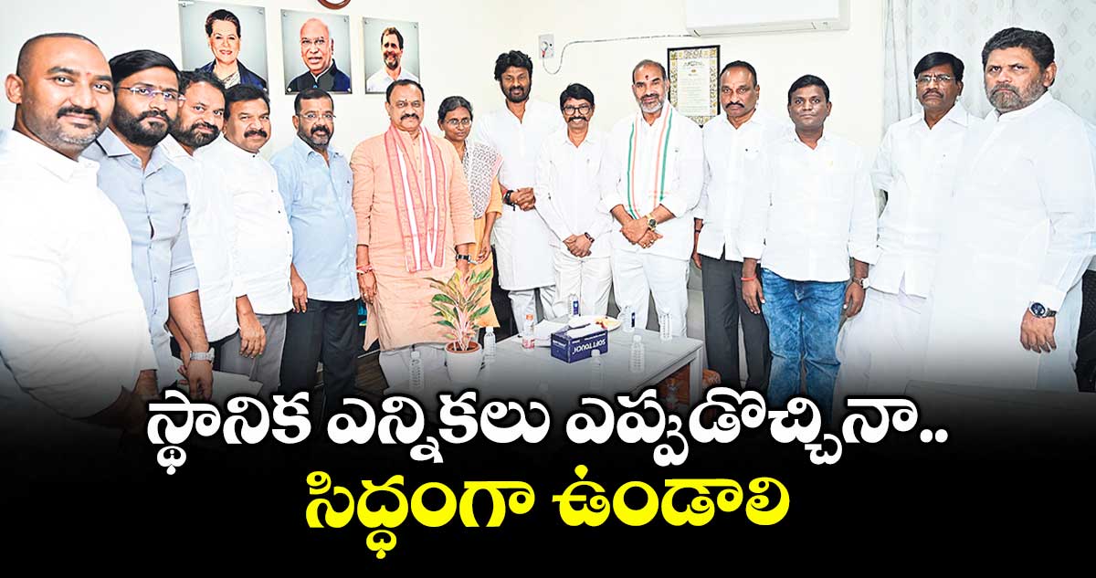 స్థానిక ఎన్నికలు ఎప్పుడొచ్చినా సిద్ధంగా ఉండాలి : మీనాక్షి నటరాజన్