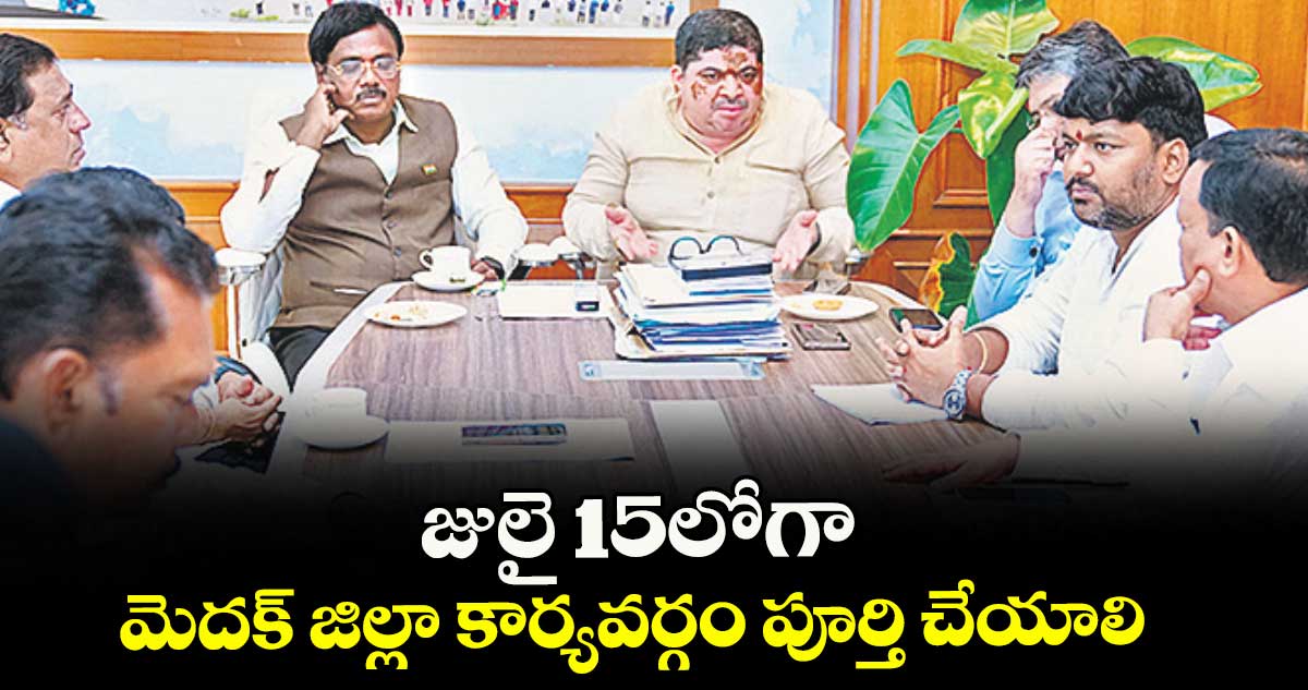 జులై 15లోగా మెదక్ జిల్లా కార్యవర్గం పూర్తి చేయాలి : మంత్రి వివేక్ వెంకటస్వామి