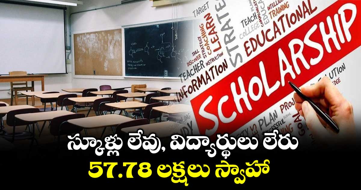 స్కూళ్లు లేవు, విద్యార్థులు లేరు.. 57.78 లక్షలు స్వాహా