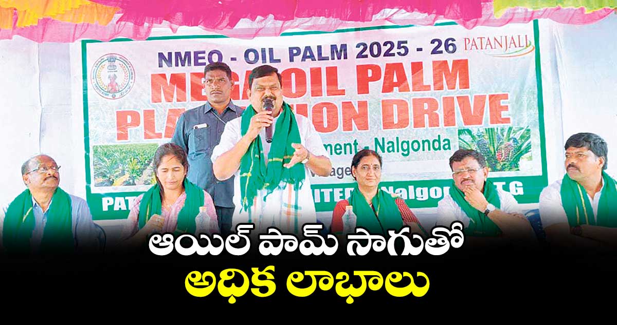 ఆయిల్ పామ్ సాగుతో అధిక లాభాలు : ఎమ్మెల్యే బాలూనాయక్ 