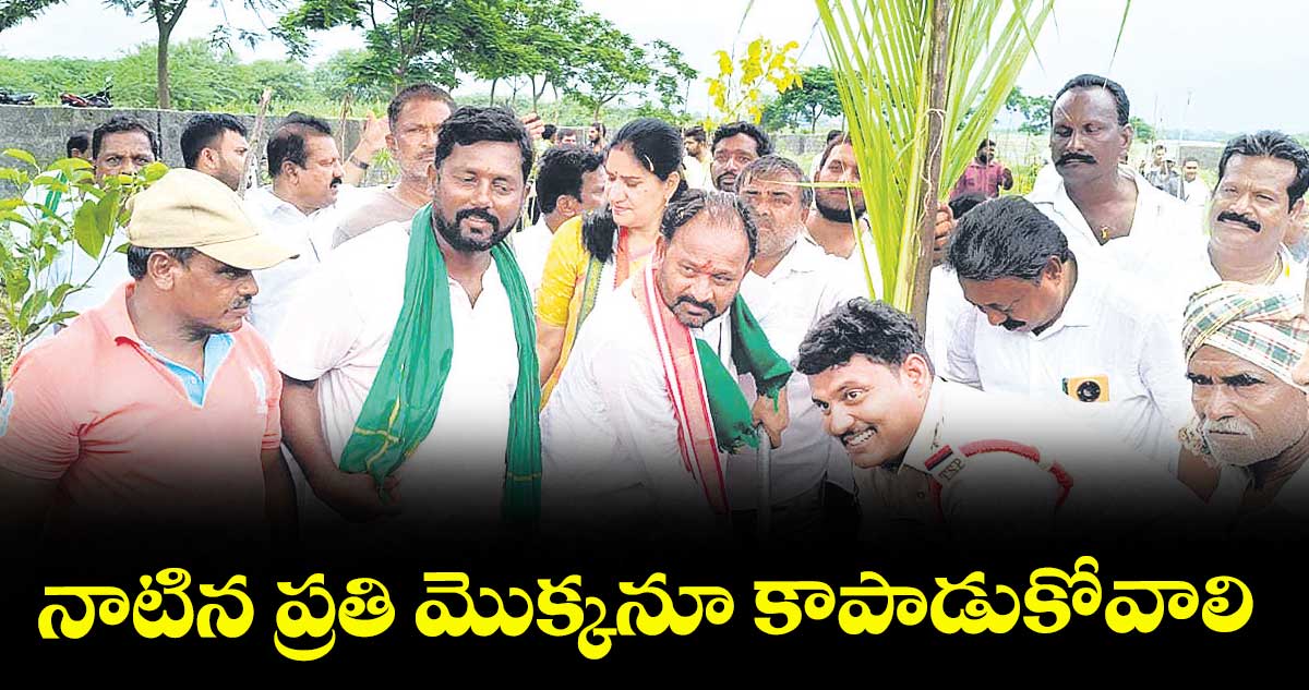 నాటిన ప్రతి మొక్కనూ కాపాడుకోవాలి :  ఎమ్మెల్యే రాందాస్ నాయక్ 