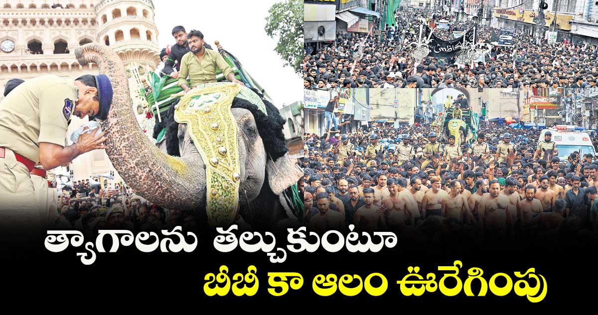 త్యాగాలను తల్చుకుంటూ బీబీ కా ఆలం ఊరేగింపు