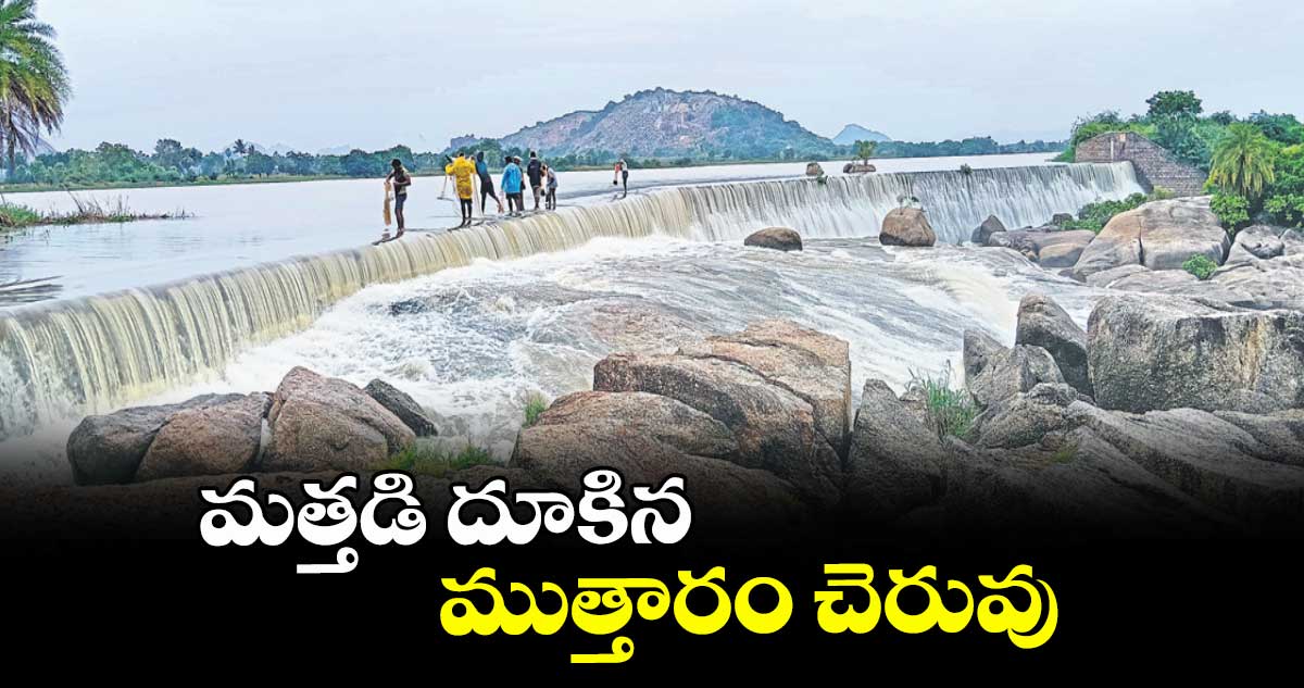 మత్తడి దూకిన ముత్తారం చెరువు