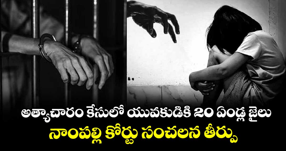 అత్యాచారం కేసులో యువకుడికి 20 ఏండ్ల జైలు... నాంపల్లి కోర్టు సంచలన తీర్పు
