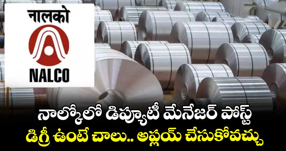 నాల్కోలో డిప్యూటీ మేనేజర్ పోస్ట్.. డిగ్రీ ఉంటే చాలు.. అప్లయ్ చేసుకోవచ్చు