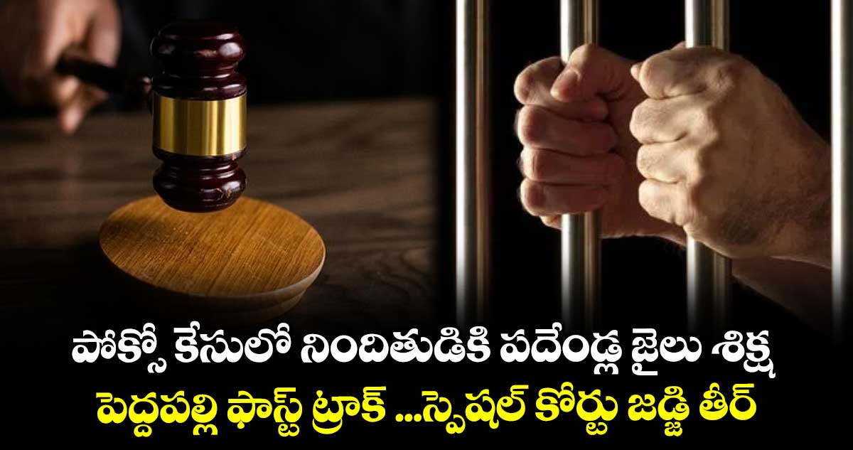 పోక్సో కేసులో నిందితుడికి పదేండ్ల జైలు శిక్ష ..పెద్దపల్లి ఫాస్ట్ ట్రాక్ ...స్పెషల్ కోర్టు జడ్జి తీర్పు