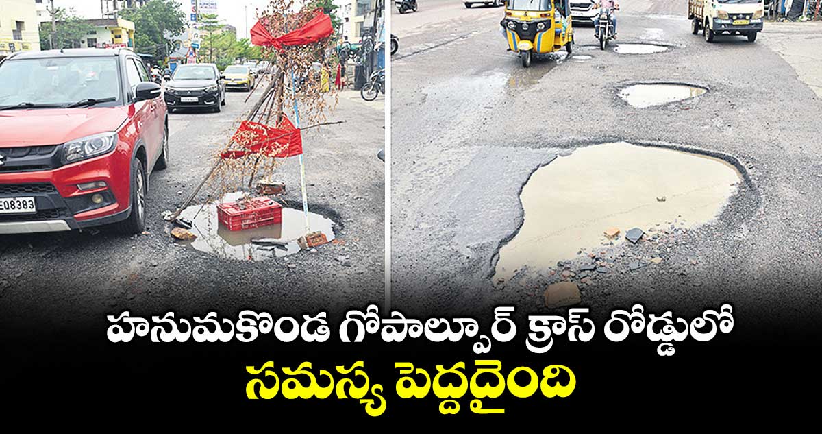 హనుమకొండ గోపాల్పూర్ క్రాస్ రోడ్డులో ..సమస్య పెద్దదైంది