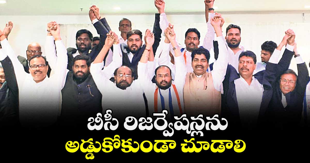 బీసీ రిజర్వేషన్లను అడ్డుకోకుండా చూడాలి: ఆర్.కృష్ణయ్య