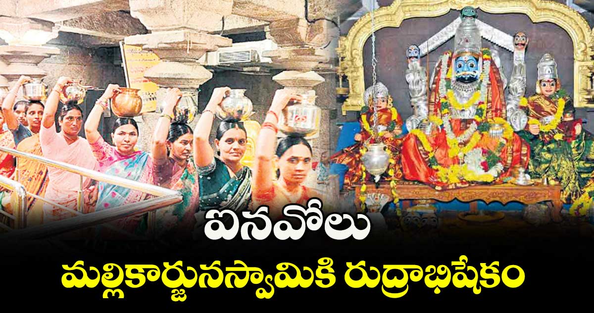 ఐనవోలు మల్లికార్జునస్వామికి రుద్రాభిషేకం