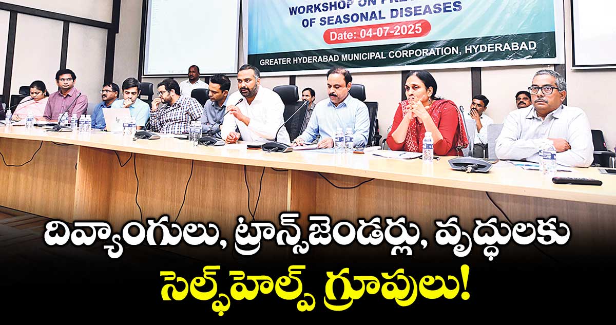 దివ్యాంగులు, ట్రాన్స్జెండర్లు, వృద్ధులకు సెల్ఫ్హెల్ప్ గ్రూపులు!