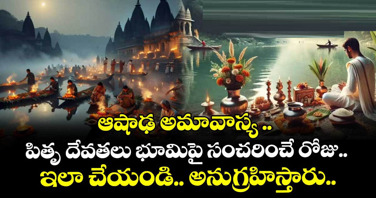 ఆషాఢ అమావాస్య ...  పితృ దేవతలు భూమిపై సంచరించే రోజు..  ఇలా చేయండి.. అనుగ్రహిస్తారు..