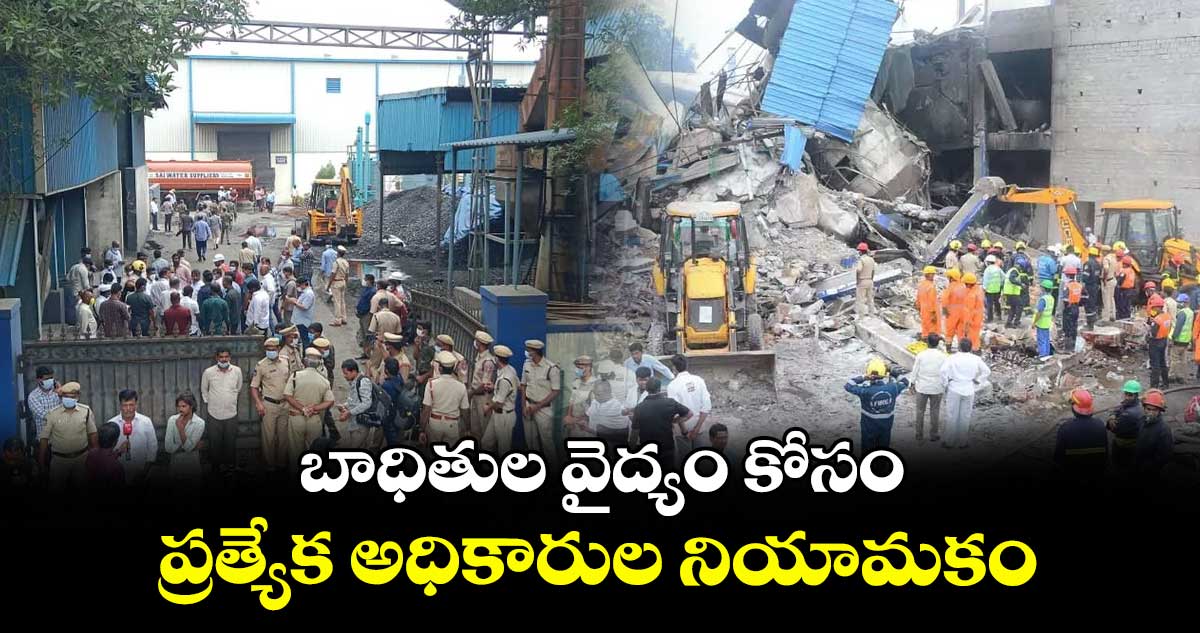 బాధితుల వైద్యం కోసం ప్రత్యేక అధికారుల నియామకం