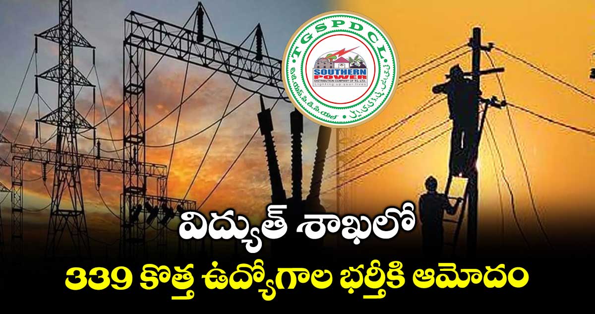 విద్యుత్ శాఖలో 339 కొత్త ఉద్యోగాల భర్తీకి ఆమోదం : సందీప్ కుమార్ సుల్తానియా