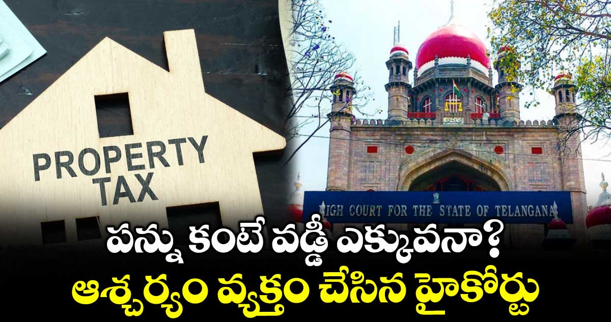 పన్ను కంటే వడ్డీ ఎక్కువనా? ఆశ్చర్యం వ్యక్తం చేసిన హైకోర్టు