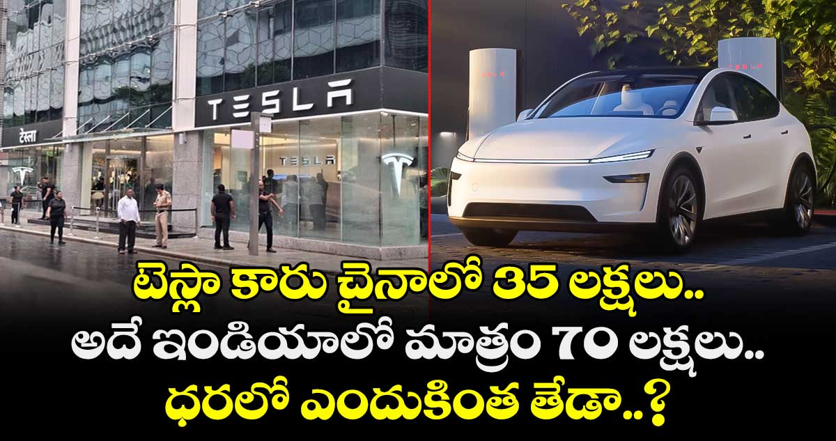 టెస్లా కారు చైనాలో 35 లక్షలు.. అదే ఇండియాలో మాత్రం 70 లక్షలు.. ధరలో ఎందుకింత తేడా..?