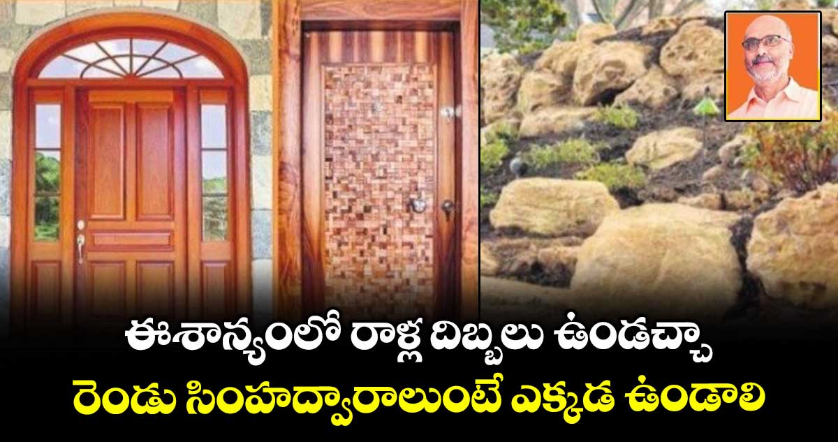 Vastu Tips:ఈశాన్యంలో రాళ్ల దిబ్బలు ఉండచ్చా.. రెండు సింహద్వారాలుంటే ఎక్కడ ఉండాలి.. 