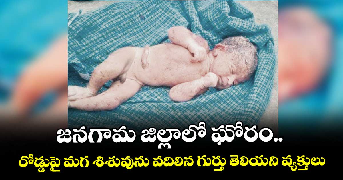 జనగామ జిల్లాలో ఘోరం .. రోడ్డుపై మగ శిశువును వదిలిన గుర్తు తెలియని వ్యక్తులు