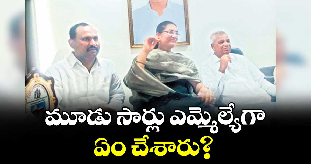 మూడు సార్లు ఎమ్మెల్యేగా ఏం చేశారు? : ఏఎంసీ చైర్పర్సన్ మనీలా సంజీవ్ యాదవ్