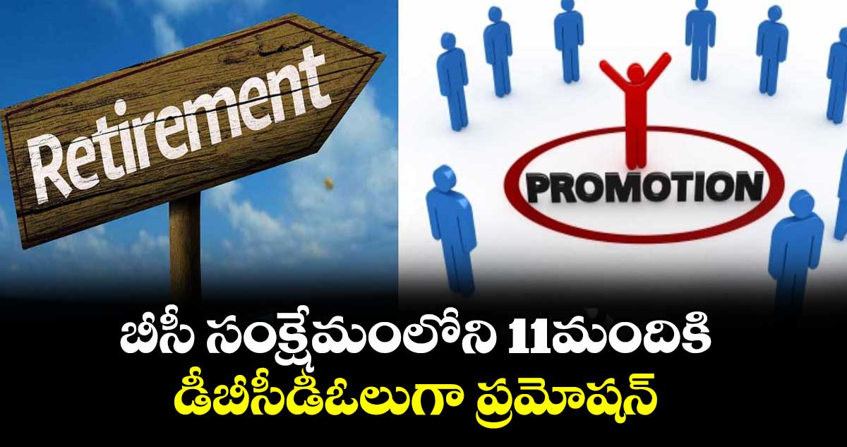 బీసీ సంక్షేమంలోని 11మందికి డీబీసీడీఓలుగా ప్రమోషన్