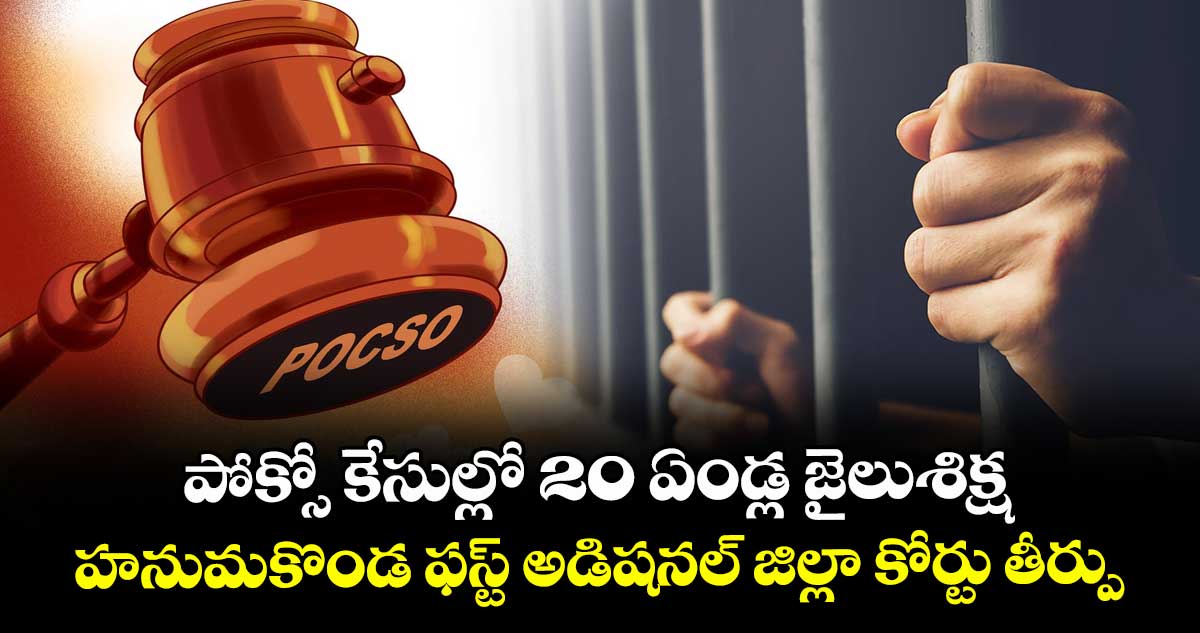  పోక్సో కేసుల్లో 20 ఏండ్ల  జైలుశిక్ష.. హనుమకొండ ఫస్ట్ అడిషనల్ జిల్లా కోర్టు తీర్పు