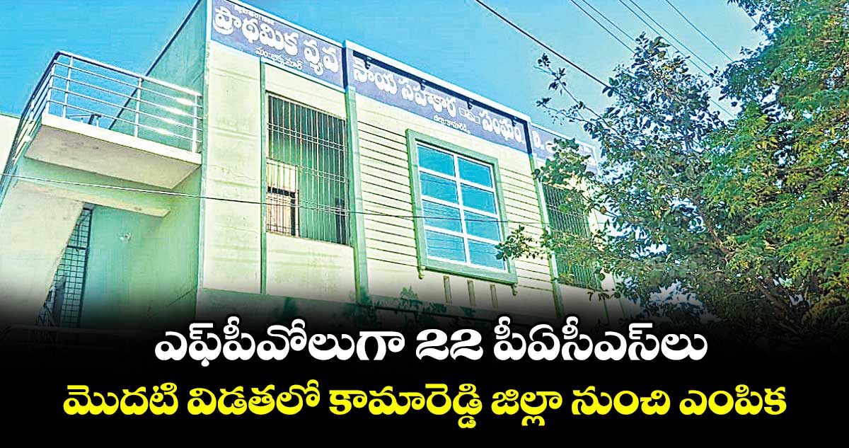 ఎఫ్పీవోలుగా 22 పీఏసీఎస్లు..మొదటి విడతలో కామారెడ్డి జిల్లా నుంచి ఎంపిక