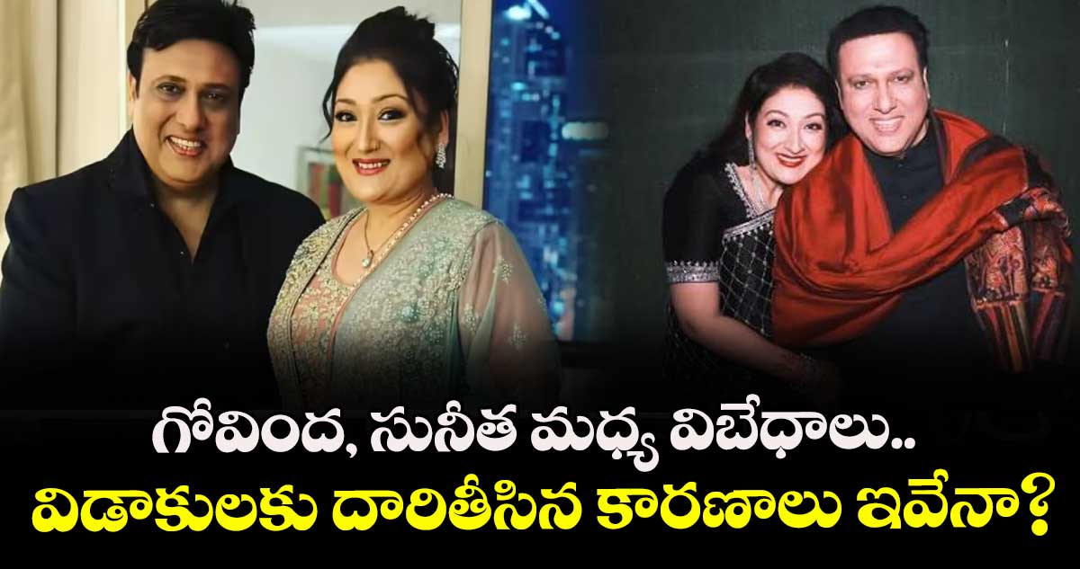 గోవింద, సునీత మధ్య విబేధాలు.. విడాకులకు దారితీసిన కారణాలు ఇవేనా?