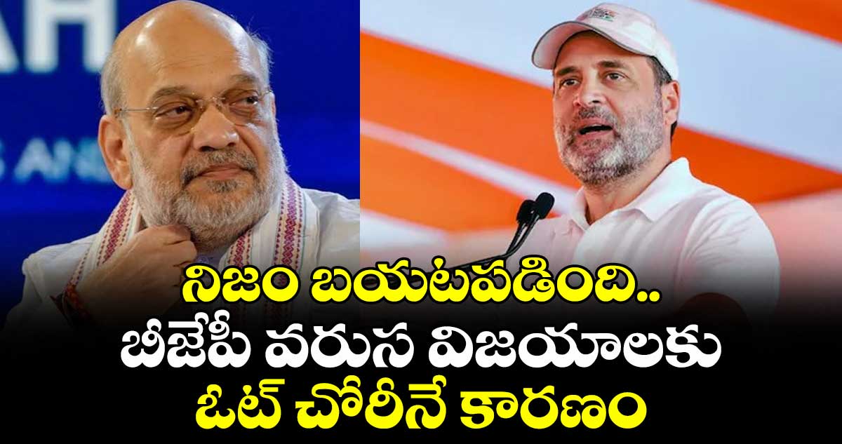 నిజం బయటపడింది.. బీజేపీ వరుస విజయాలకు ఓట్ చోరీనే కారణం: రాహుల్ గాంధీ