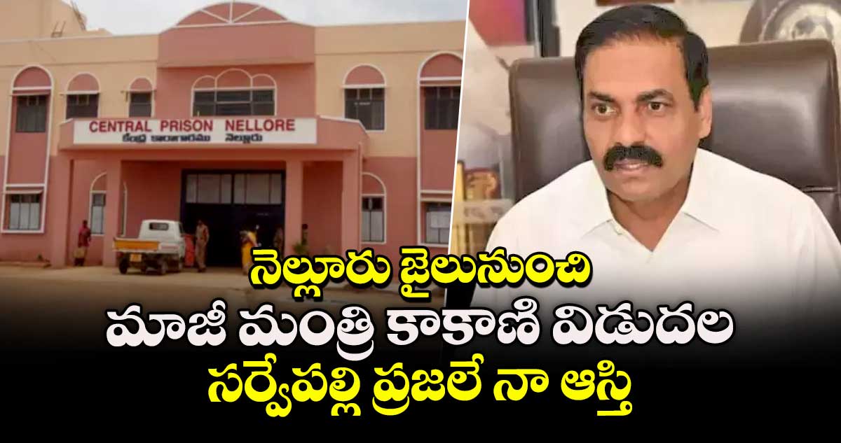 AP News:  నెల్లూరు జైలునుంచి మాజీమంత్రి కాకాణి విడుదల.. సర్వేపల్లి ప్రజలే నా ఆస్తి 