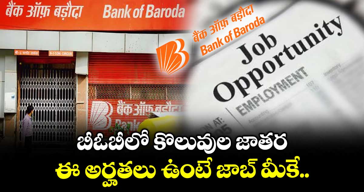 బీఓబీలో కొలువుల జాతర: ఈ అర్హతలు ఉంటే జాబ్ మీకే..