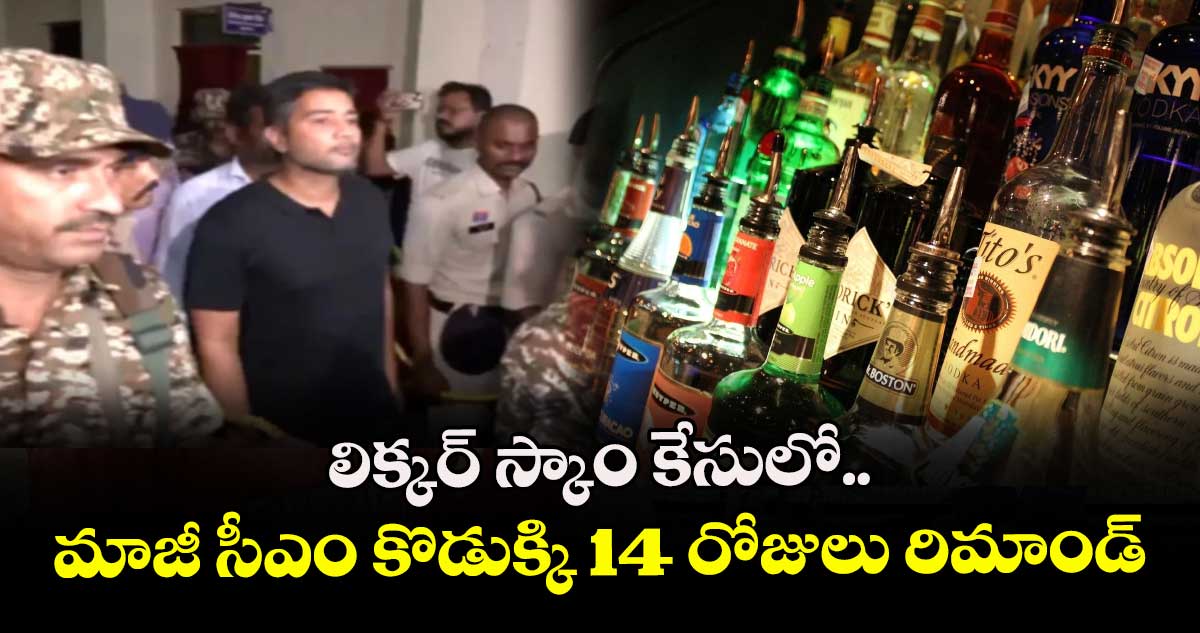లిక్కర్ స్కాం కేసులో..మాజీ సీఎం కొడుక్కి14 రోజులు రిమాండ్