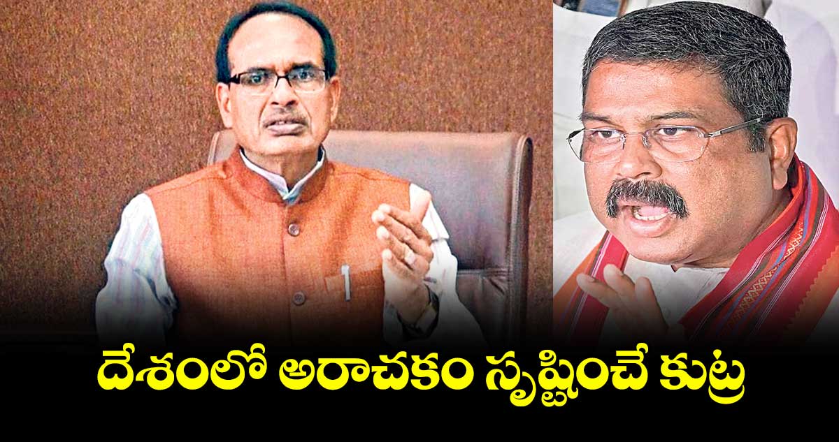 దేశంలో అరాచకం సృష్టించే కుట్ర