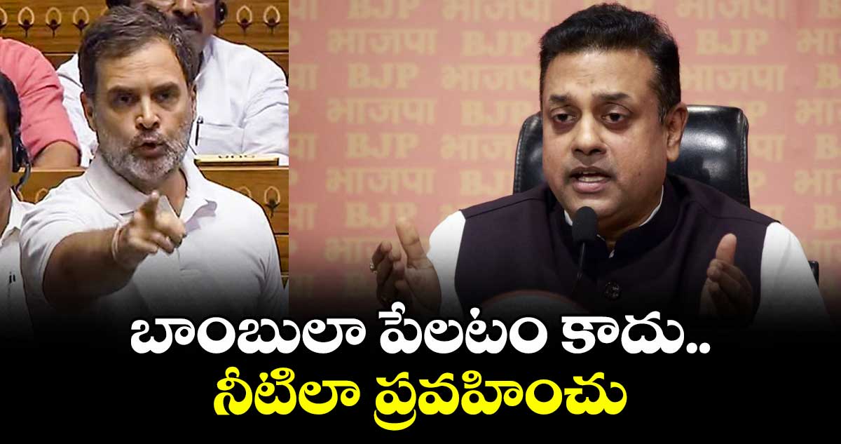 బాంబులా పేలటం కాదు.. నీటిలా ప్రవహించు: రాహుల్గాంధీపై బీజేపీ విమర్శలు