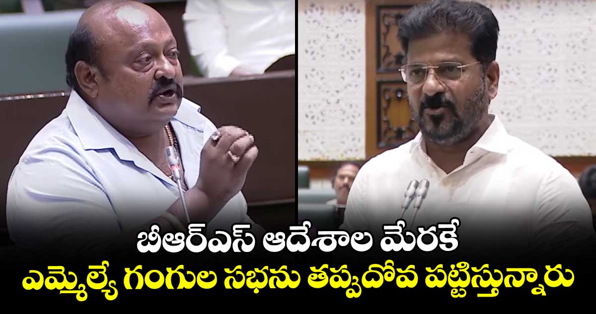 బీఆర్ఎస్ ఆదేశాల మేరకే ఎమ్మెల్యే గంగుల సభను తప్పుదోవ పట్టిస్తున్నారు