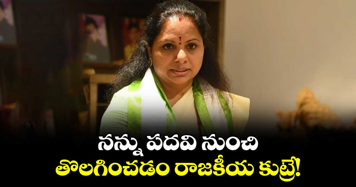 నన్ను పదవి నుంచి తొలగించడం  రాజకీయ కుట్రే!: కవిత